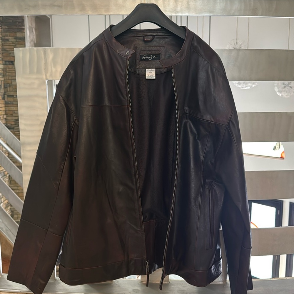 Sean John 3XL Men’s brown leather jacket